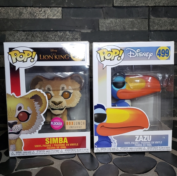 simba flocked funko pop
